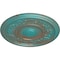 Ekena Millwork Tyrone Ceiling Medallion (Fits Canopies up to 6 3/4"), 16 1/8"OD x 3/4"P, Copper Green Patina CM16TYCGS - alternate 4